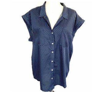 Jachs Girlfriend blue Cap Sleeve Blouse